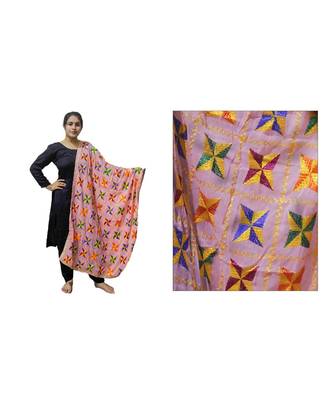 multicolor Phulkari Pankha Dupatta 2