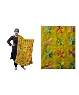 multicolor Phulkari Pankha Dupatta 2