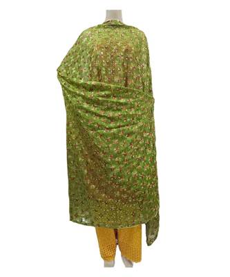 Green Phulkari Kanchan Dupatta 1