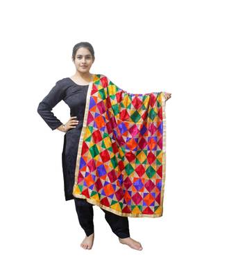 Multi Coloured Phulkari Bagh 1