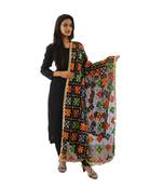 black Phulkari Dupatta