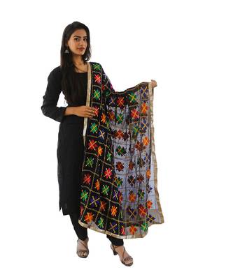 blue Phulkari Dupatta 1