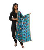 turquoise Phulkari Dupatta