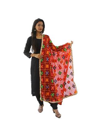 red Phulkari Dupatta 1