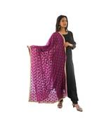 purple Phulkari Kanchan Dupatta