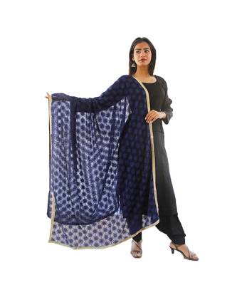 blue Phulkari Kanchan Dupatta 1