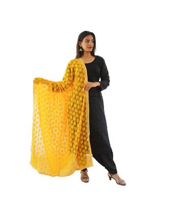 yellow Phulkari Kanchan Dupatta 1