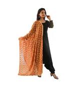 orange Phulkari Kanchan Dupatta