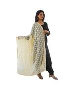 beige Phulkari Kanchan Dupatta