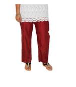 Maroon Chicken Work  Plazo