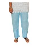 Sky Blue Chicken Work  Plazo