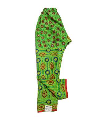 green Chanderi Phulkari Plazo 1
