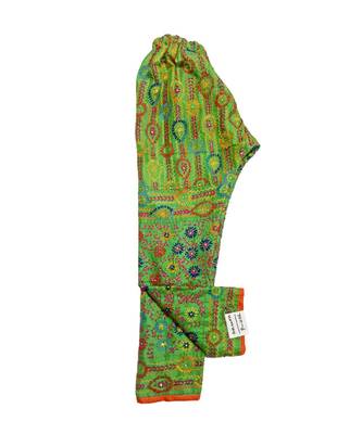 green Phulkari Plazo 1