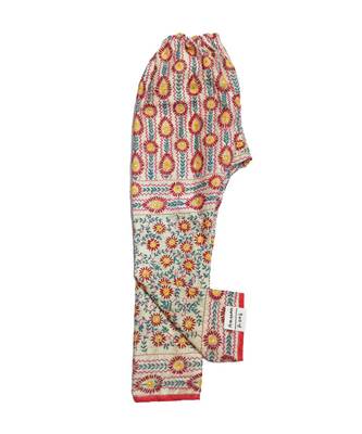 beige Phulkari Trousers 1