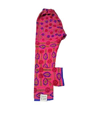 pink Phulkari Plazo 1