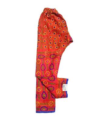 red Chanderi Phulkari Plazo 1