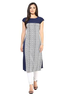 Casual Wear Blue Coloured Kurti 1