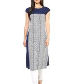 Casual Wear Blue Coloured Kurti