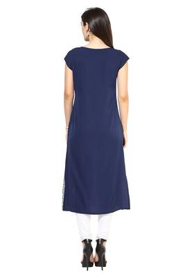 Casual Wear Blue Coloured Kurti 2