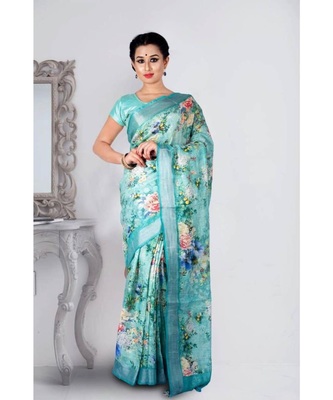 Turquoise floral blouse Clearance