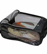 atorakushon Indian Shoe Cover Travelling Shoe Storage Bag/Storage Footwear Organiser Pouch Shoe Bag Black Pack of 1