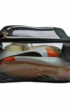 atorakushon Indian Shoe Cover Travelling Shoe Storage Bag/Storage Footwear Organiser Pouch Shoe Bag Black Pack of 4