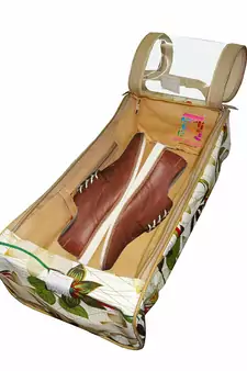 atorakushon Flower Print, Shoe Cover Travelling Shoe Storage Bag/Storage Footwear Organiser Pouch Shoe Bag Pack of 1
