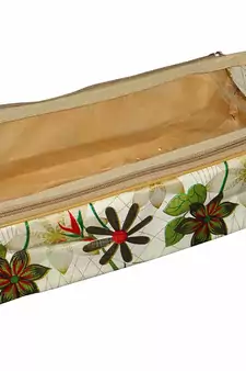 atorakushon Flower Print, Shoe Cover Travelling Shoe Storage Bag/Storage Footwear Organiser Pouch Shoe Bag Pack of 3
