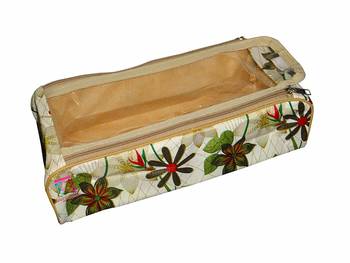 atorakushon Flower Print, Shoe Cover Travelling Shoe Storage Bag/Storage Footwear Organiser Pouch Shoe Bag Pack of 4 3