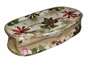 atorakushon   Flower Print, Shoe Cover Slippers Travelling Shoe Storage Bag Footwear Organiser Pouch Shoe Bag Set of 8 3
