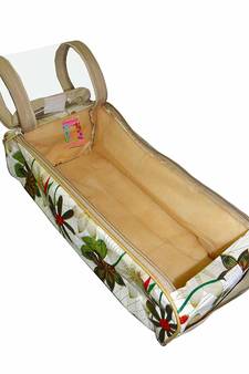 atorakushon   Flower Print, Shoe Slippers Cover Travelling Shoe Storage Bag Footwear Organiser Pouch Shoe Bag Set of 2