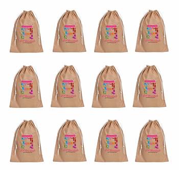 atorakushon Shoe Cover Travelling Shoe Storage Bag/Storage Footwear Organiser Pouch Shoe Bag Cream Pack of 12 1