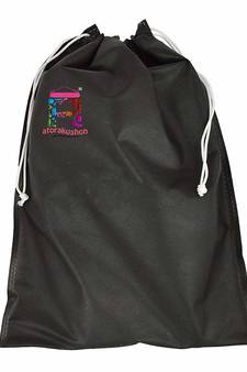 atorakushon Shoe Cover Travelling Shoe Storage Bag/Storage Footwear Organiser Pouch Shoe Bag Black Pack of 18