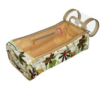 atorakushon Flower Print, Shoe Cover Travelling Shoe Storage Bag/Storage Footwear Organiser Pouch Shoe Bag Pack of 1 2