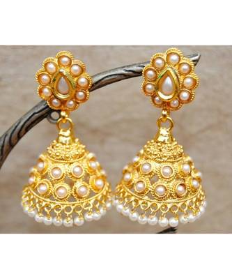 Pearl Jhumka Earrings 1