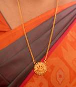 Radha's Creation MEDIUM length 24inches chain with Laxmi pendant one gram gold No.1082