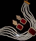 Pink Cubic Zirconia Necklace Sets