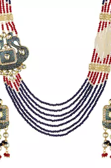 Designer Blue Onyx Multilayered Necklace Sets