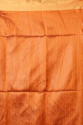 Dark blue woven chanderi silk saree with blouse 4