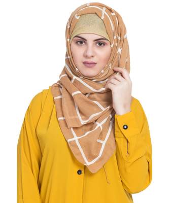 Multicolor  Premium Cotton Grid Hijab 4
