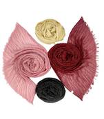 Multicolor  Premium Crikle Cotton Glitter Stole