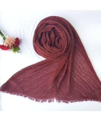 Multicolor  Premium Crikle Cotton Glitter Stole 3
