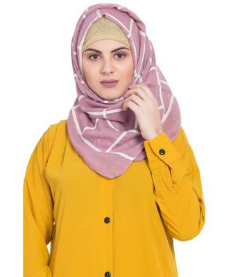 Multicolor  Premium Cotton Designer Grid Hijab 3