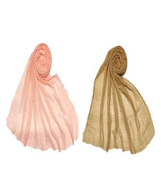 Multicolor  Premium Cotton Plain Sophisticated Look Hijab 1