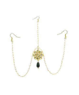 Gold Plated Maang Tikka Matha Patti For Women/Girls 2
