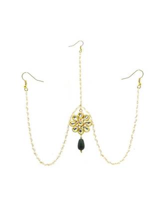 Gold Plated Maang Tikka Matha Patti For Women/Girls 3
