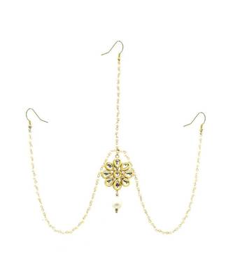 Gold Plated Maang Tikka Matha Patti For Women/Girls 1