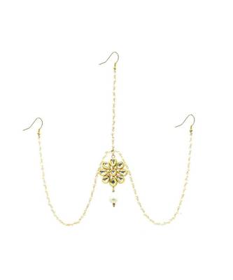 Gold Plated Maang Tikka Matha Patti For Women/Girls 2