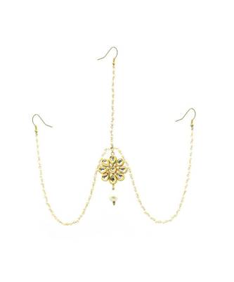 Gold Plated Maang Tikka Matha Patti For Women/Girls 3