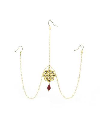 Gold Plated Maang Tikka Matha Patti For Women/Girls 1